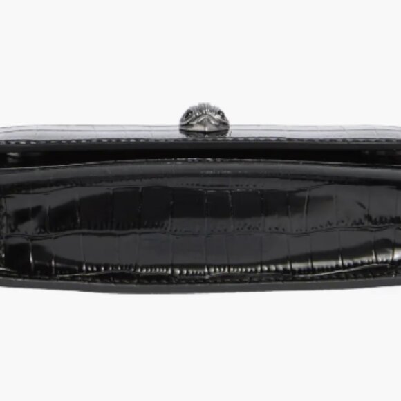 Kurt Geiger XS Bond Croc Embossed Leather Top Handle Bag NWT - Picture 6 of 6